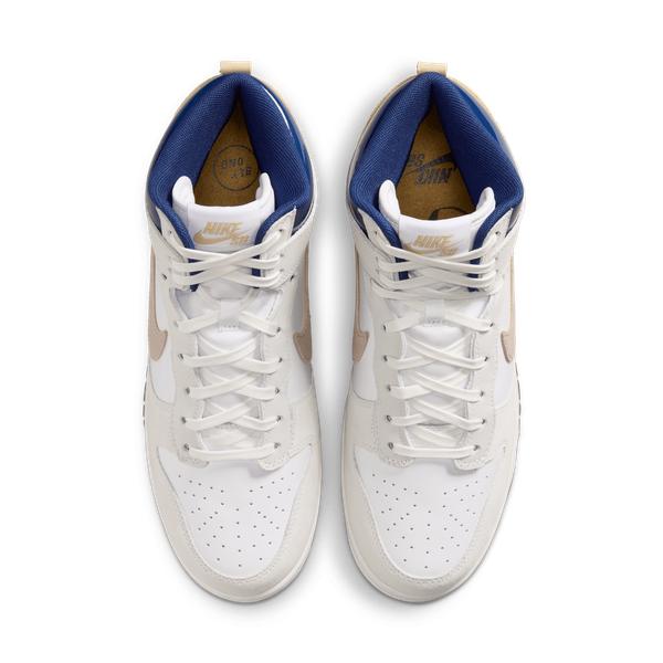 Nike SB x Beyond Store Dunk High Pro QS White - Ivory - Sand Dune - Blue Void