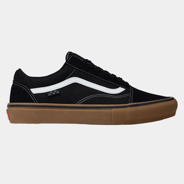 Vans Old Skool Pro Skate Shoes Black - Gum - White