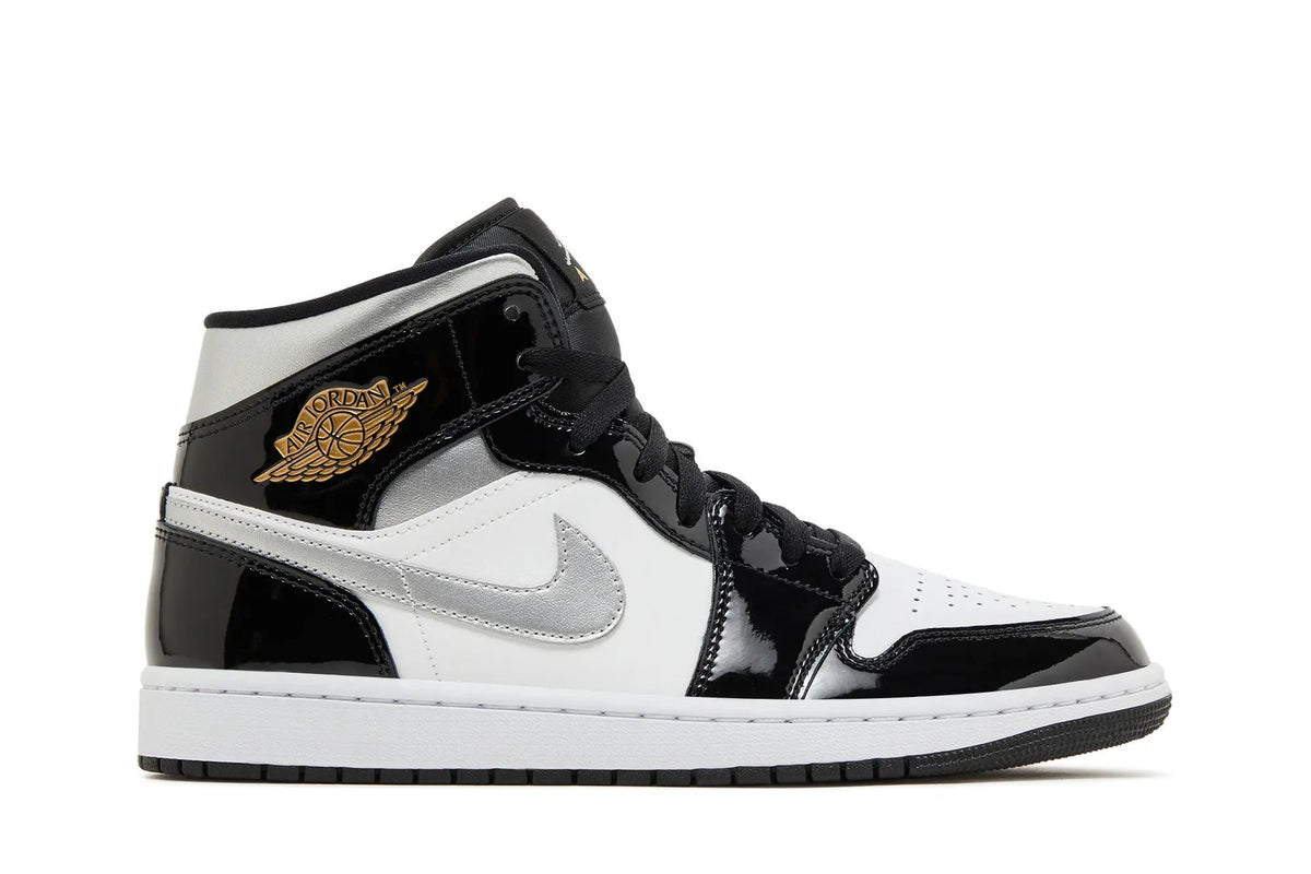 Jordan 1 Mid SE 'Black White Metallic Silver'